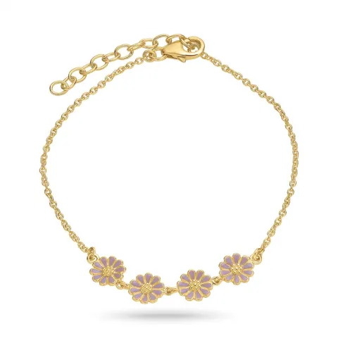 margriet paarse armband in verguld sterlingzilver - Maggie