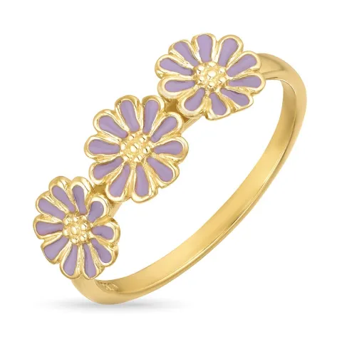 margriet paarse ring in verguld sterlingzilver - Maggie