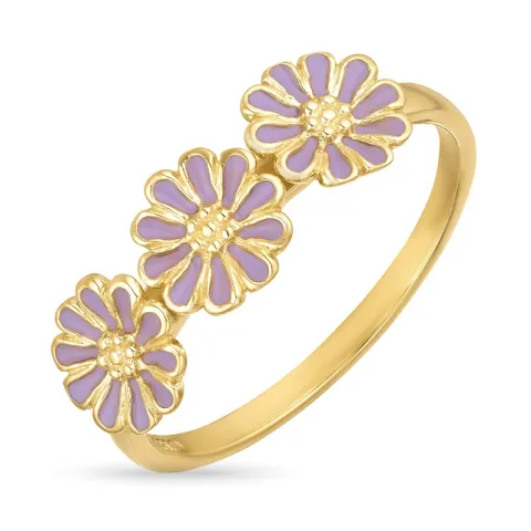 margriet paarse ring in verguld sterlingzilver - Maggie