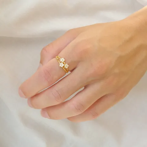 margriet ring in verguld sterlingzilver - Majse
