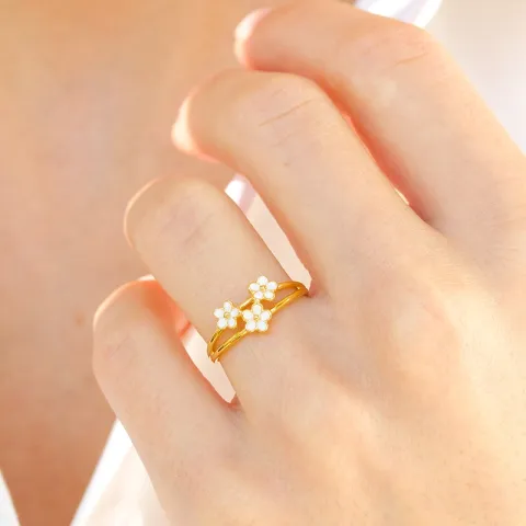 margriet ring in verguld sterlingzilver - Majse