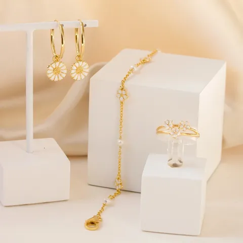 margriet ring in verguld sterlingzilver - Majse