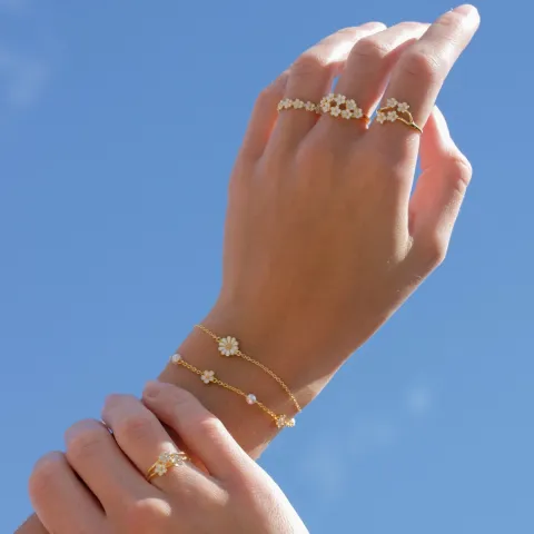 margriet ring in verguld sterlingzilver - Majse