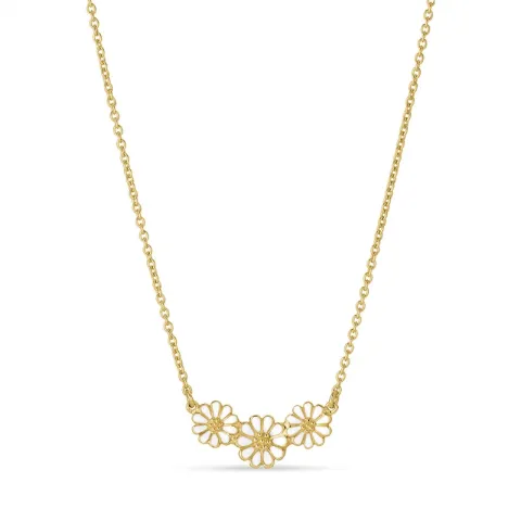 margriet ketting in verguld sterlingzilver met hanger in verguld sterlingzilver - Maggie