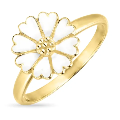 11 mm margriet ring in verguld sterlingzilver - Magda