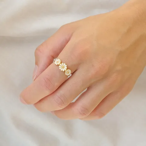 margriet ring in verguld sterlingzilver - Maggie