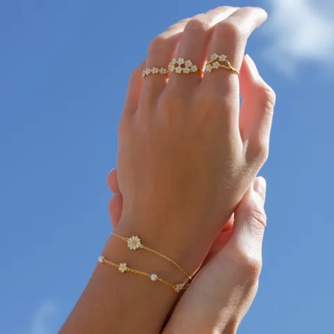 margriet ring in verguld sterlingzilver - Majse