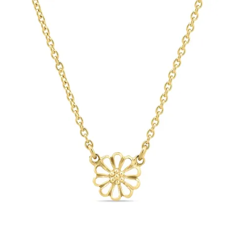 margriet ketting in verguld sterlingzilver met hanger in verguld sterlingzilver - Maggie