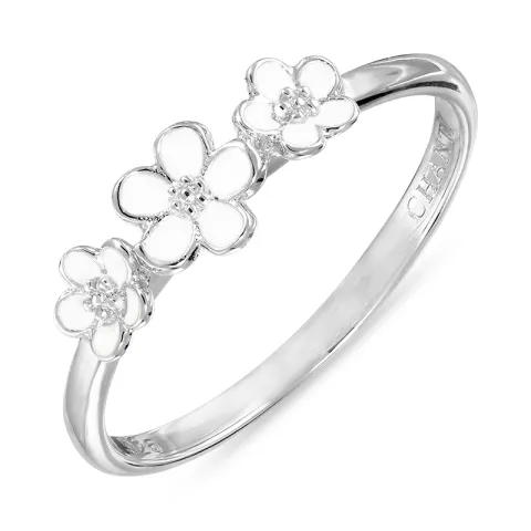 margriet witte ring in zilver - Majse