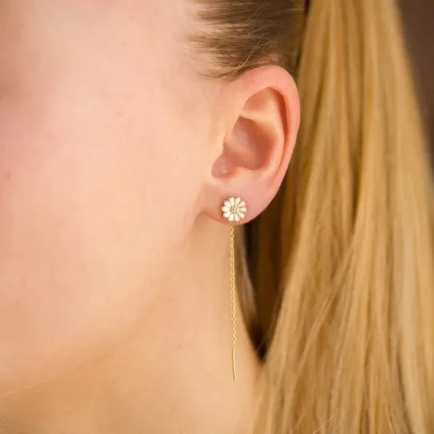 margriet oorsteker in verguld zilver - Maggie