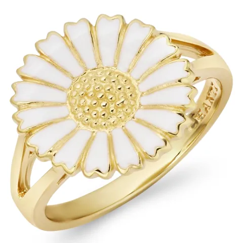 14 mm margriet ring in verguld sterlingzilver - Marie