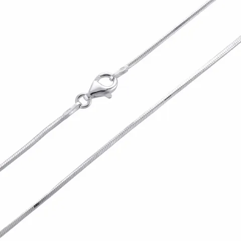 Kaart slangenketting in zilver 38 cm x 1,2 mm