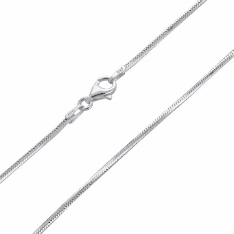 kaart slangenketting in zilver 38 cm x 1,4 mm