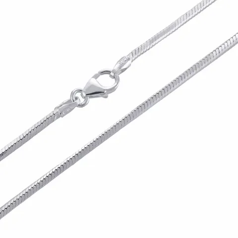 kaart slangenketting in zilver 38 cm x 1,6 mm