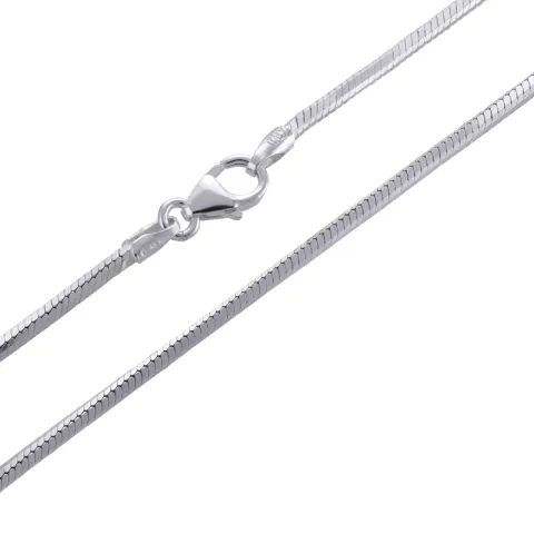 Slangenketting in zilver 42 cm x 1,6 mm