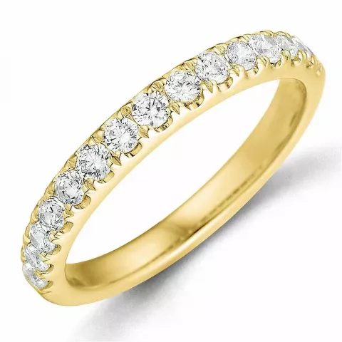Diamant mémoire ring in 14 karaat goud 0,49 ct
