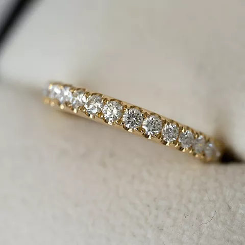 Diamant mémoire ring in 14 karaat goud 0,49 ct