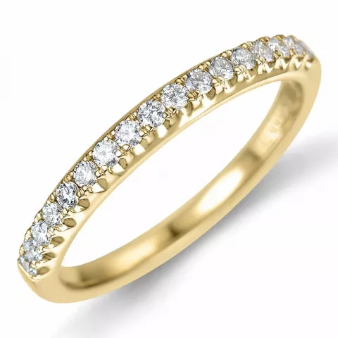 Diamant mémoire ring in 14 karaat goud 0,26 ct