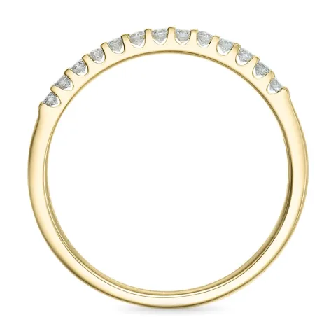 Diamant mémoire ring in 14 karaat goud 0,25 ct