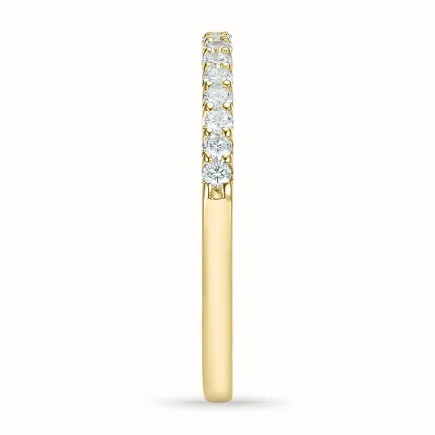 Diamant mémoire ring in 14 karaat goud 0,25 ct