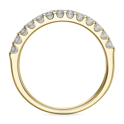 Diamant mémoire ring in 14 karaat goud 0,36 ct