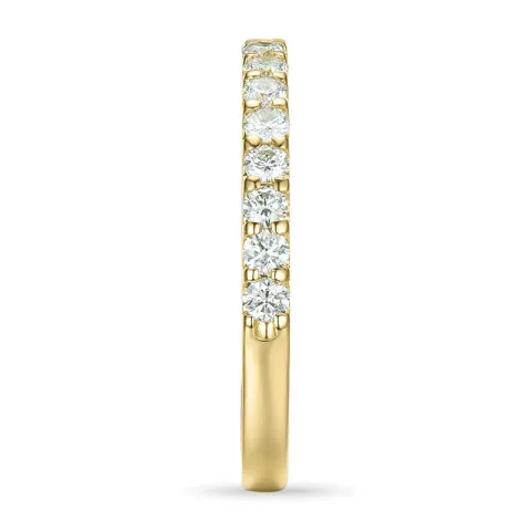 Diamant mémoire ring in 14 karaat goud 0,36 ct