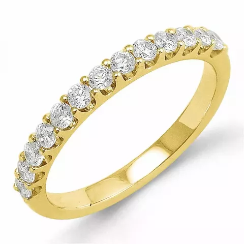 Diamant mémoire ring in 14 karaat goud 0,51 ct