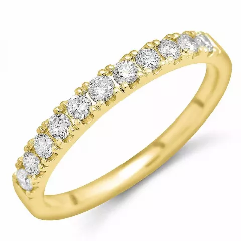 Diamant mémoire ring in 14 karaat goud 0,41 ct
