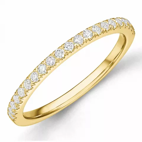 diamant mémoire ring in 14 karaat goud 0,25 ct
