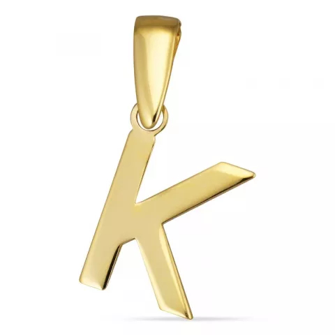 letter k hanger in 8 karaat goud