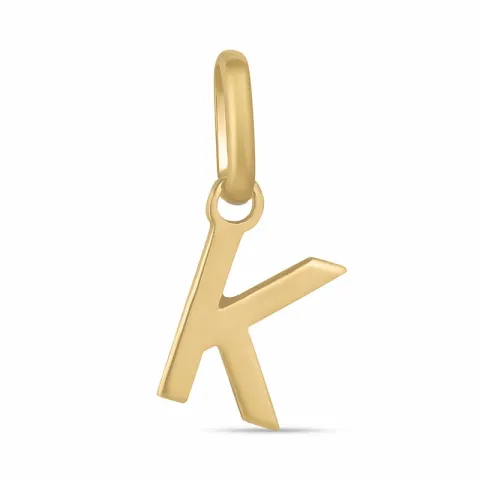 letter k hanger in 8 karaat goud
