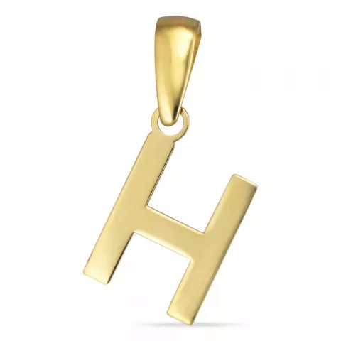 letter h hanger in 8 karaat goud