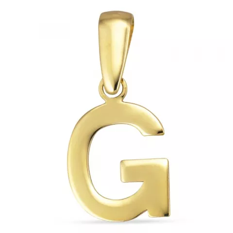 letter g hanger in 8 karaat goud