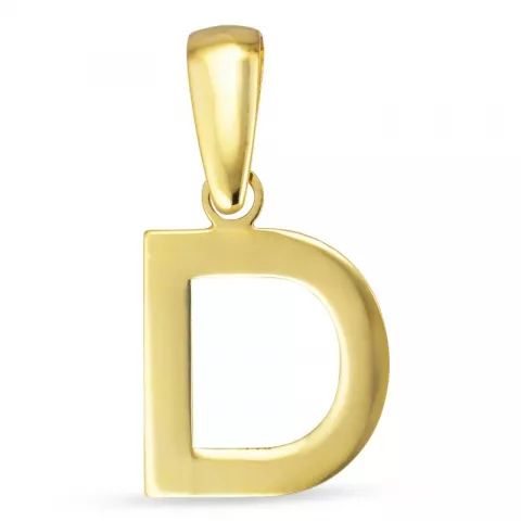 letter d hanger in 8 karaat goud