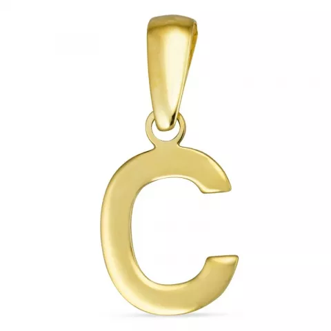 letter c hanger in 8 karaat goud