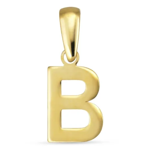 letter b hanger in 8 karaat goud