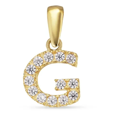 letter g hanger in 8 karaat goud