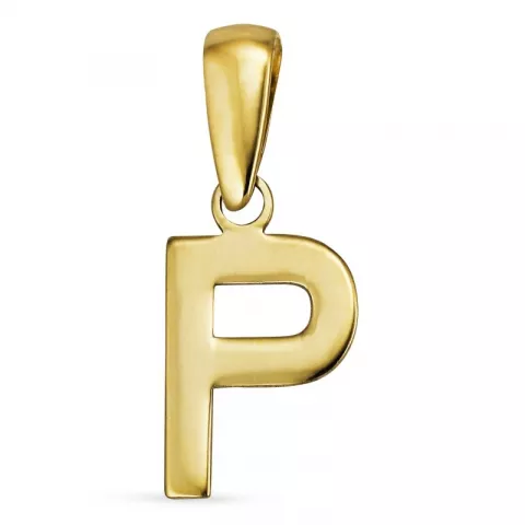 letter p hanger in 8 karaat goud