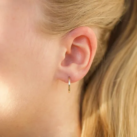 13 mm creool in 8 karaat goud
