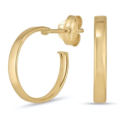 13 mm halfcreool in 8 karaat goud