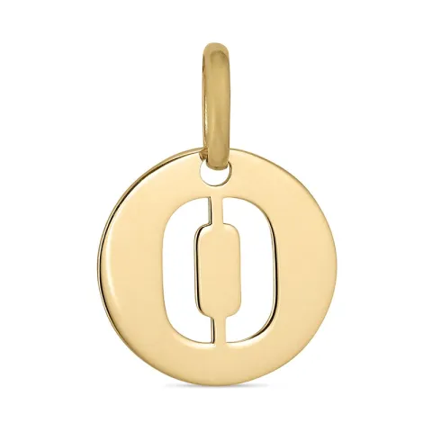 letter o hanger in 8 karaat goud