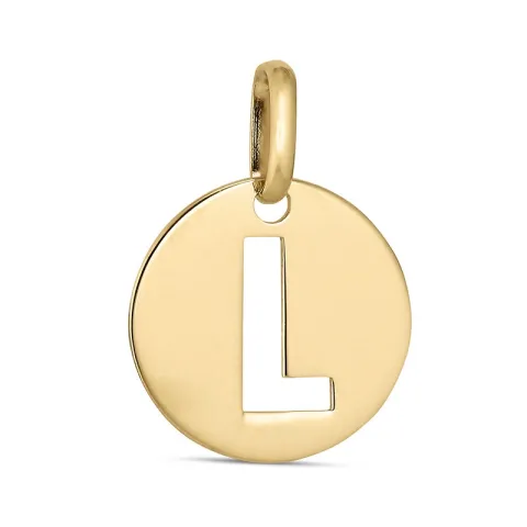 letter l hanger in 8 karaat goud