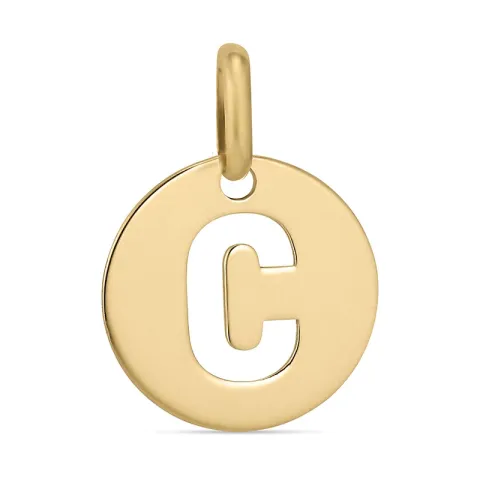 letter c hanger in 8 karaat goud