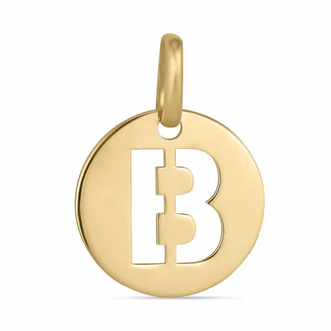 letter b hanger in 8 karaat goud