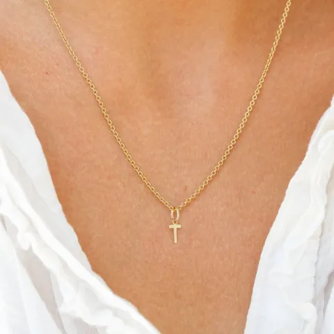 letter t hanger in 8 karaat goud