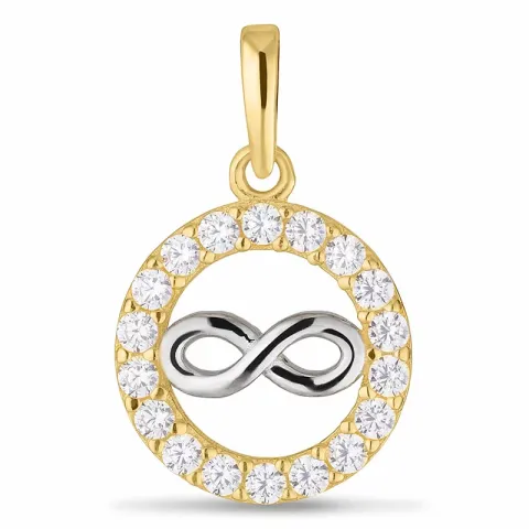 rond infinity hanger in 9 karaat goud