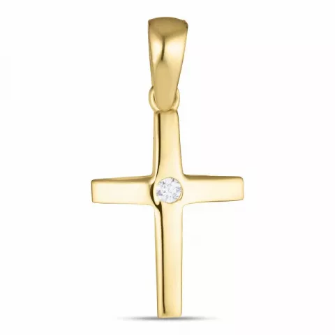 kruis hanger in 9 karaat goud