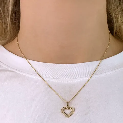 hart hanger in 9 karaat goud - Gold Collection