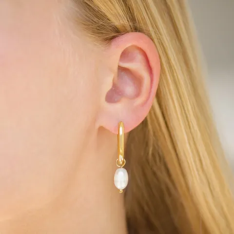 waterproof parel creool in verguld staal - OCEANA