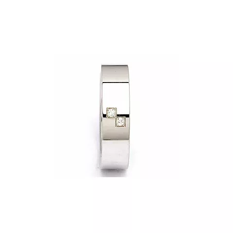 Trouwring in zilver 0,030 ct